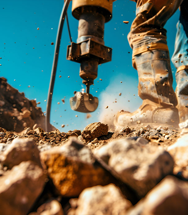 Cómo funcionan las herramientas de perforación de rocas
