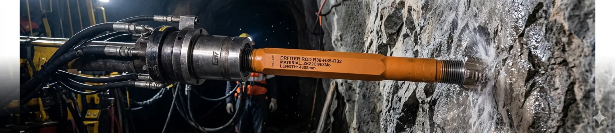 R38-H35-R32 Varilla roscada Drifter Aplicación