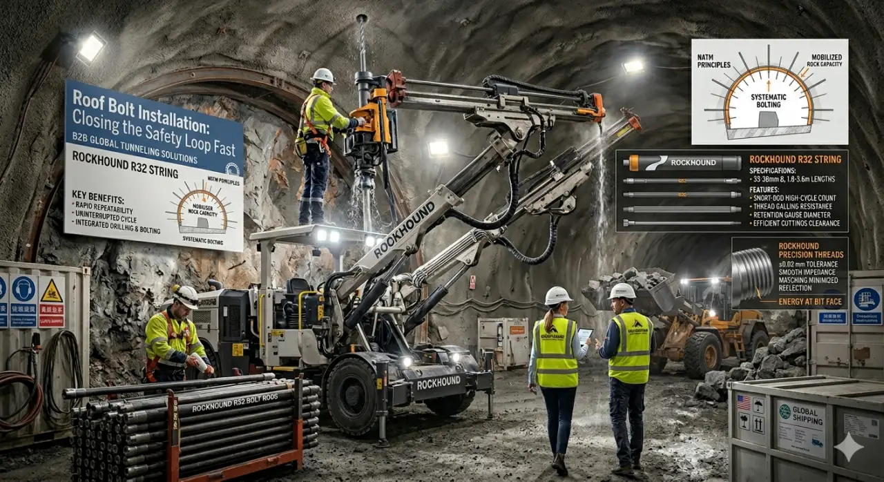 Instalación de pernos de tejado: Cierre rápido del bucle de seguridad